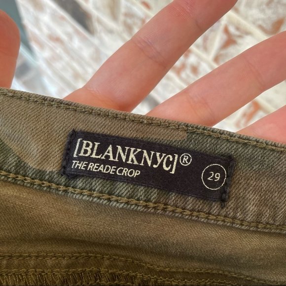 Blank NYC The Reade Skinny Crop Scout Pant Camoflauge Camo Print Jeans 29 - Picture 14 of 15